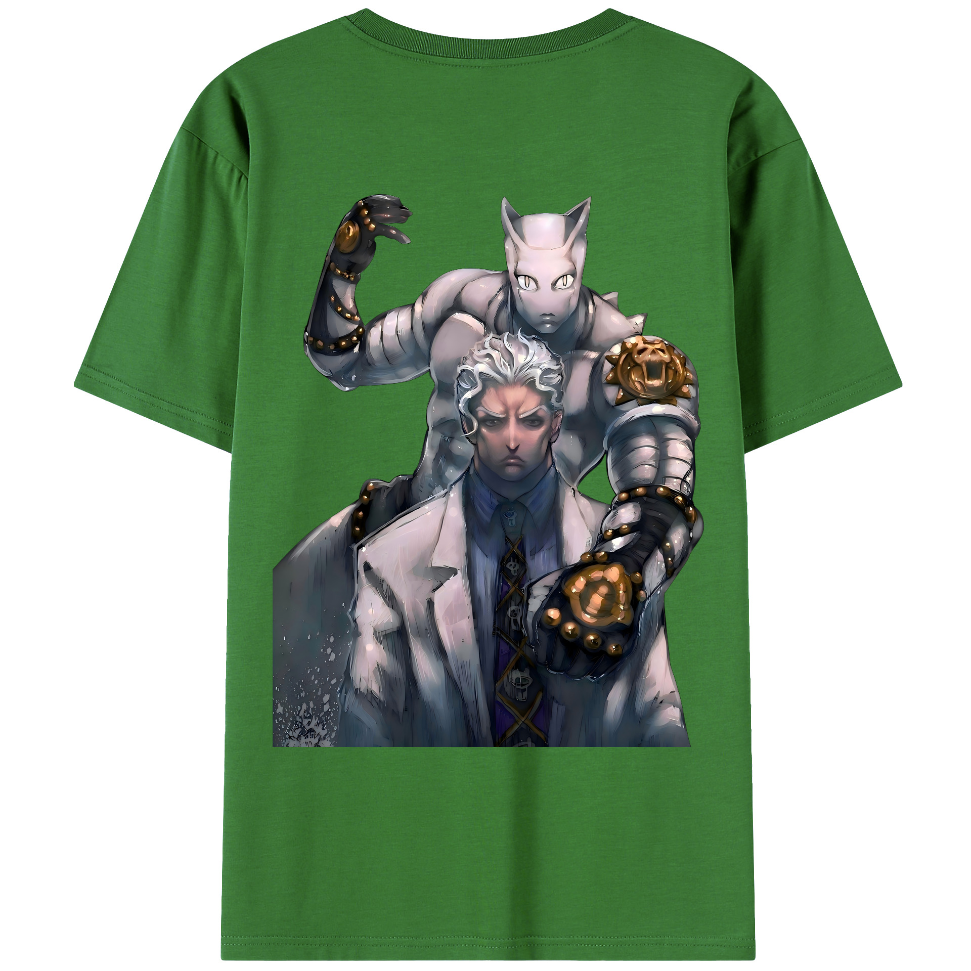 （画像用） ジョジョの奇妙な冒険 きら よしかげ JoJo's Bizarre Adventure Kira Yoshikage レディース半袖Tシャツ(バックプリント)